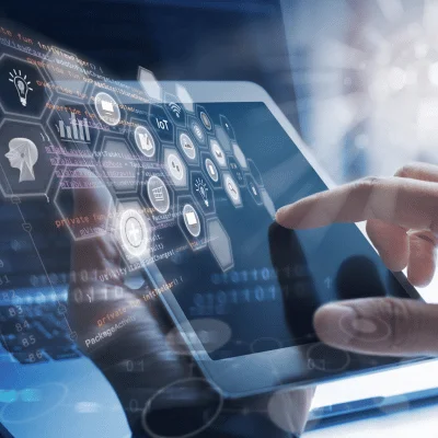 AI analytics on a tablet