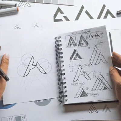 Many designs of a branding logo